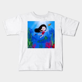 Coral Reef Diving Kids T-Shirt